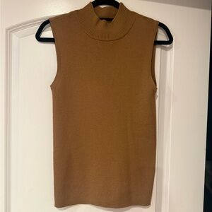 Elie Tahari Sleeveless Tan Knit Top